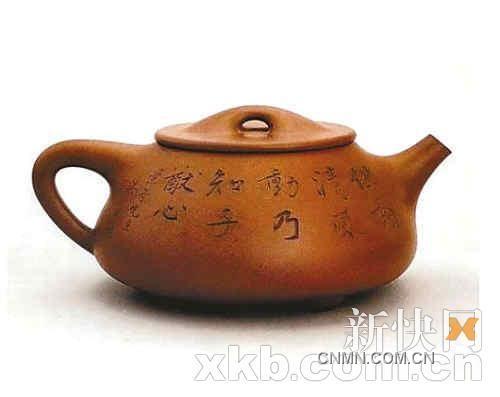 顧景舟制、吳湖帆書畫的相明石瓢壺，在2010年中國嘉德的拍賣會上拍出1232萬元。