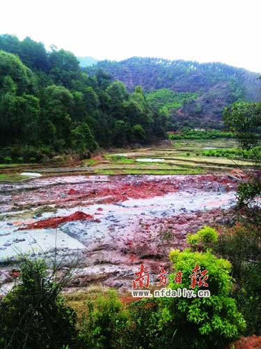 非法鋁灰廠無(wú)牌照無(wú)廠名 污水玷污千畝農(nóng)田